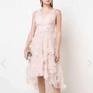 Marchesa Nott Pink Flowery Hand-made Dress